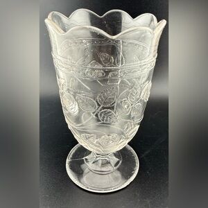 Open Spooner “Cabbage Rose” by Central Glass Works glass. 10oz circa 1860s